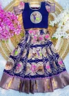 Ajd 8094 Pure Cotton Silk Kids Wear Lehengha Choli